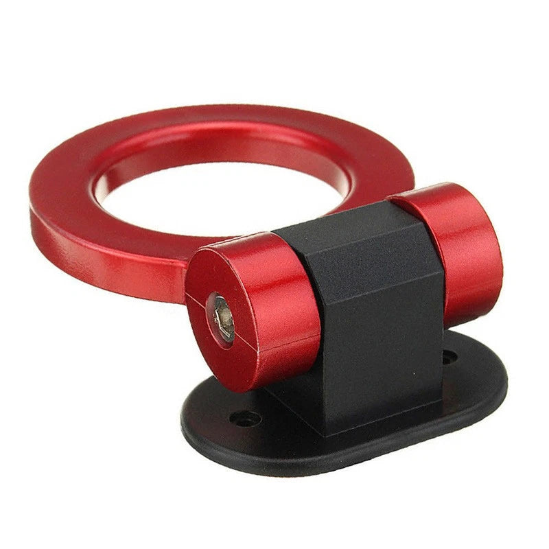 Red Universal Ring Tow Hook Decoration for Car Racing Style Accessories