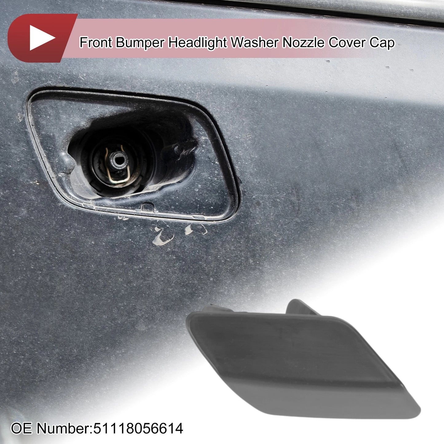 Front Right Bumper Trim Nozzle Cover for BMW 320i (2012-2019) 1 x Pc