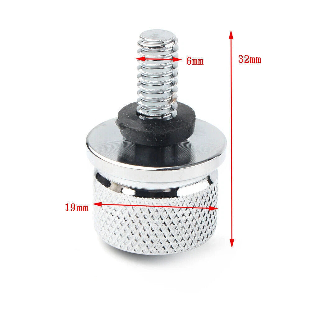 Chrome 6mm Rear Seat Bolt Screw for Harley Sportster 1996-2015