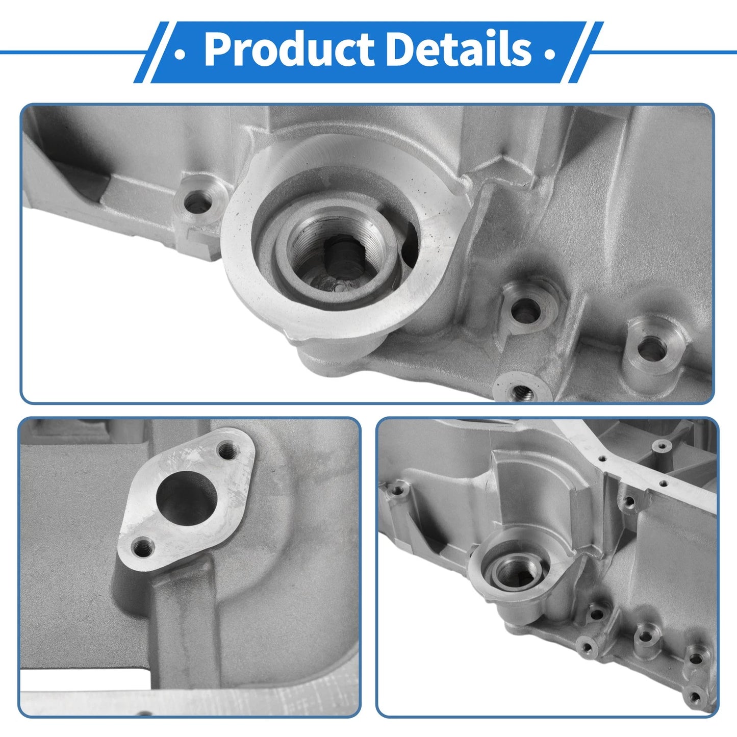 Engine Oil Pan for Toyota Yaris 2006-2019 Aluminum Silver Tone 1 x Piece