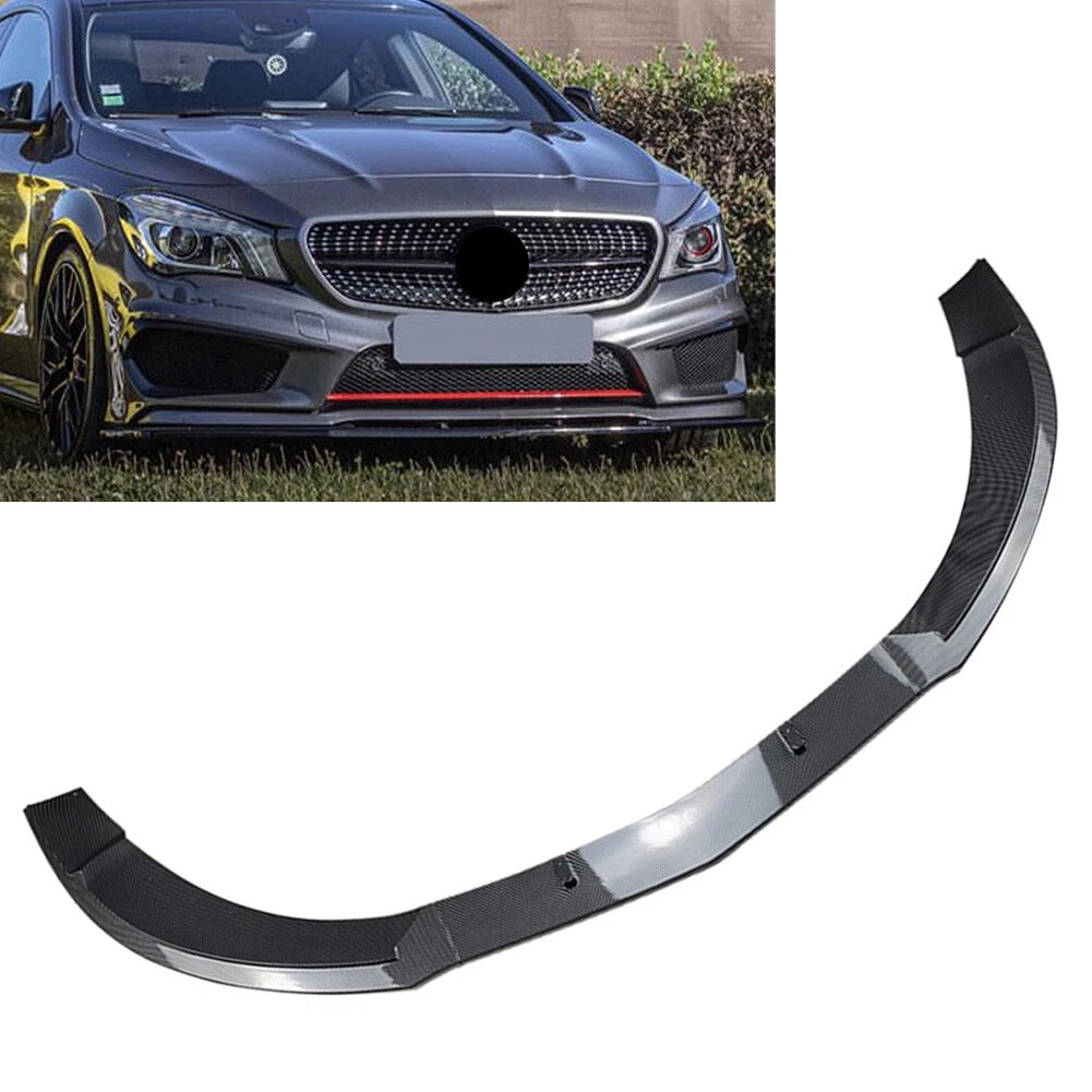 Bumper Splitter Lip Spoiler for Benz CLA Class C117 CLA200 260 CLA45 (13-15)