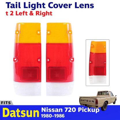 Tail Light Cover Lens Rear Lamp L+R Fits Nissan Datsun 720 Pickup 1980-85 D06