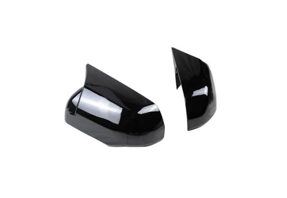 Glossy Black Ox Horn Rearview Mirror Lid Cover Trim for Toyota Sequoia (2023-2024)
