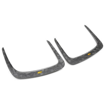 2 x Forged Carbon Fiber Bonnet Vent Trim for BMW G80 G82 G83 M3 M4 (2021-2025)