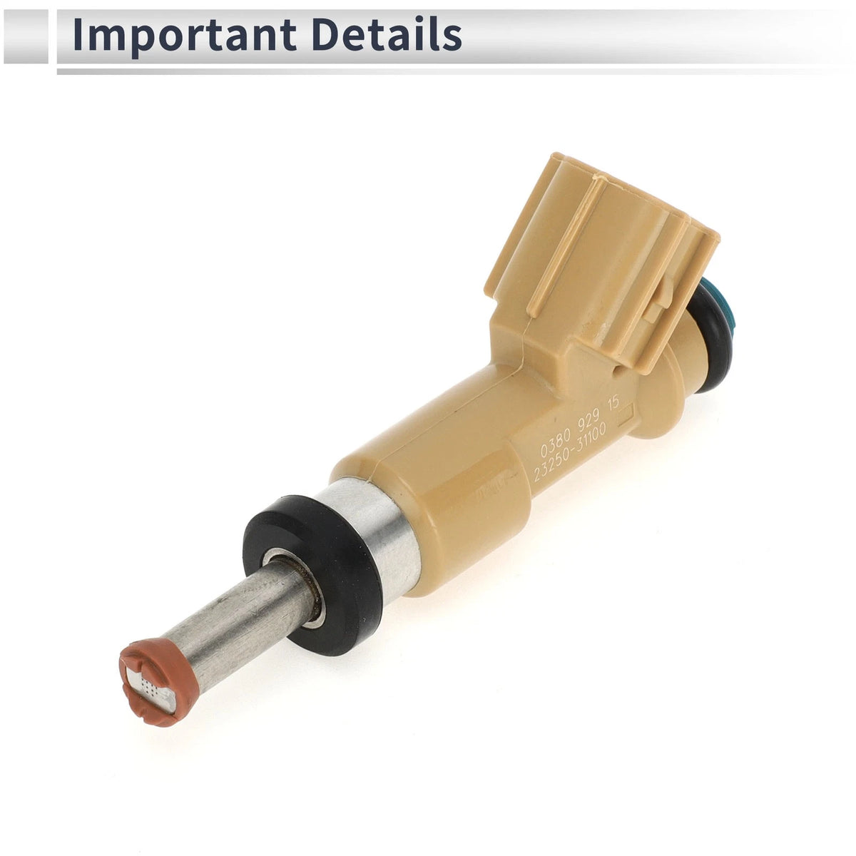 Fuel Injector 1 x Light Brown for Toyota 4Runner 4.0 V6 (2010-2019)