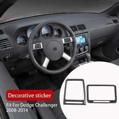 Real Carbon Fiber Side Air Vent Outlet Cover Trim for Dodge Challenger (2008-2014)