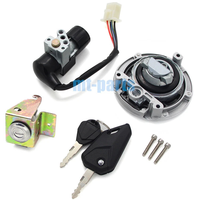 Fuel Gas Cap Ignition Key Switch Seat Lock Set for Honda GROM MSX125 (2016)