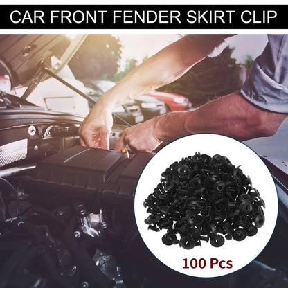 100 Pcs Front Fender Skirt Clips for Kia Soul 1.6L 2.0L (2010-2019)