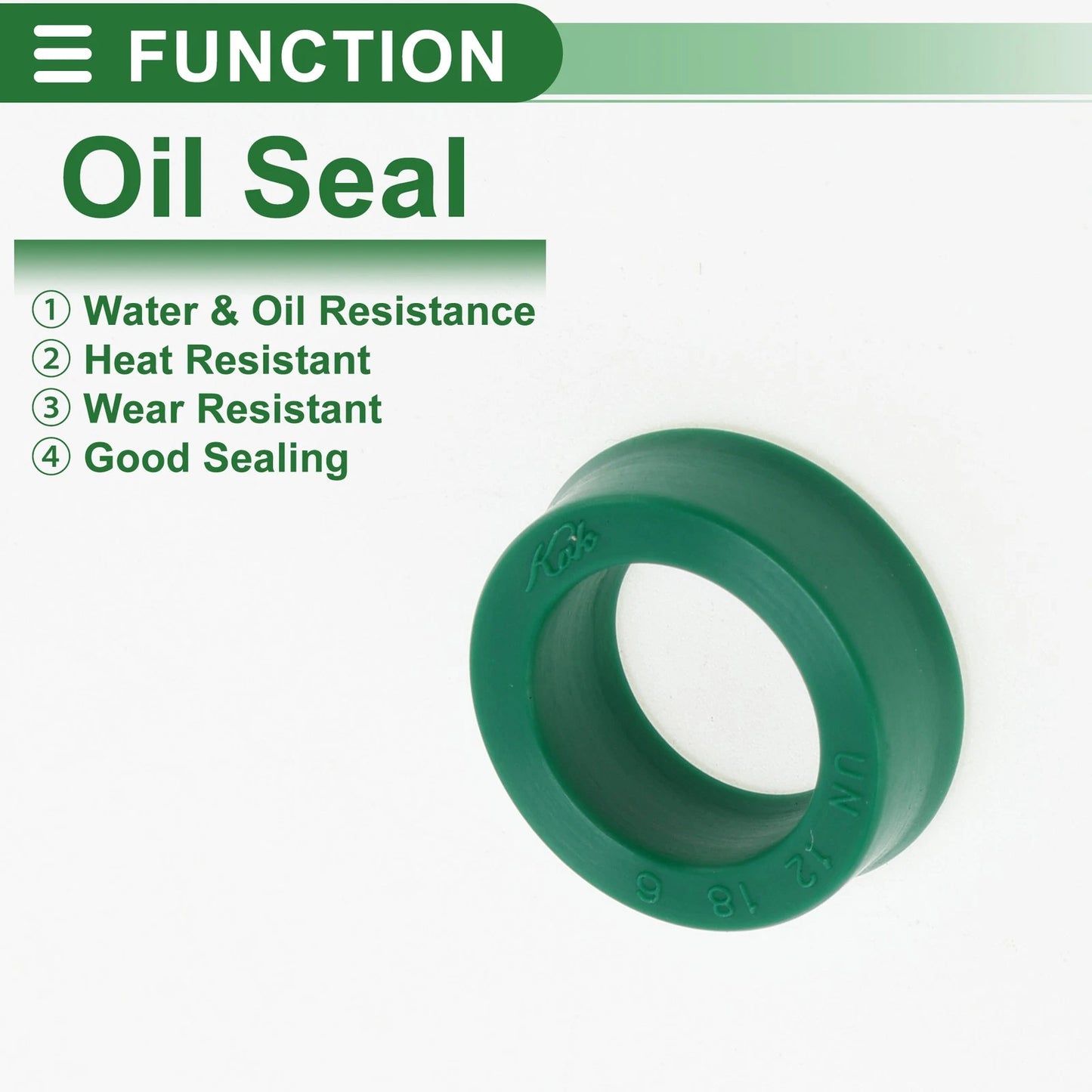 Oil Seal Seal Ring Rotary Shaft Seal TPU 12x18x6mm High Pressure 5 Pcs for Make Model