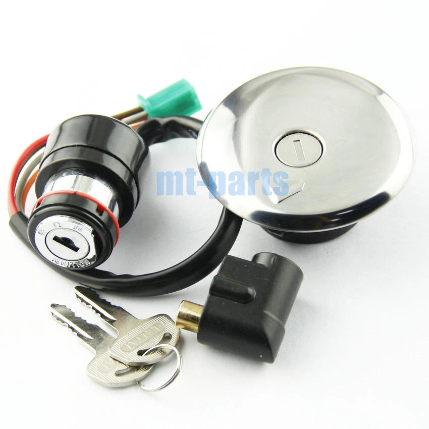 Fuel Gas Cap, Ignition Key Switch, Seat Lock for Suzuki GN125 (1982-2001)