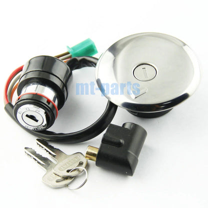 Fuel Gas Cap, Ignition Key Switch, Seat Lock for Suzuki GN125 (1982-2001)
