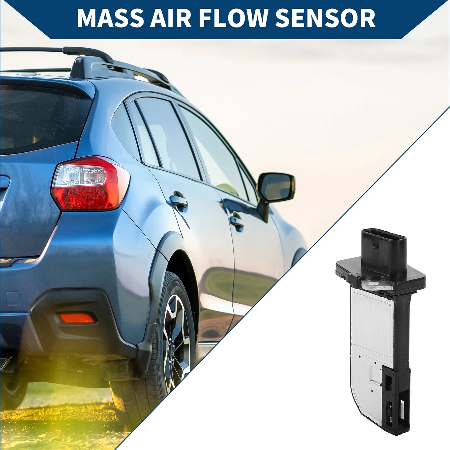 1 Pcs Mass Air Flow Sensor Meter for Porsche Panamera 3.0D Black