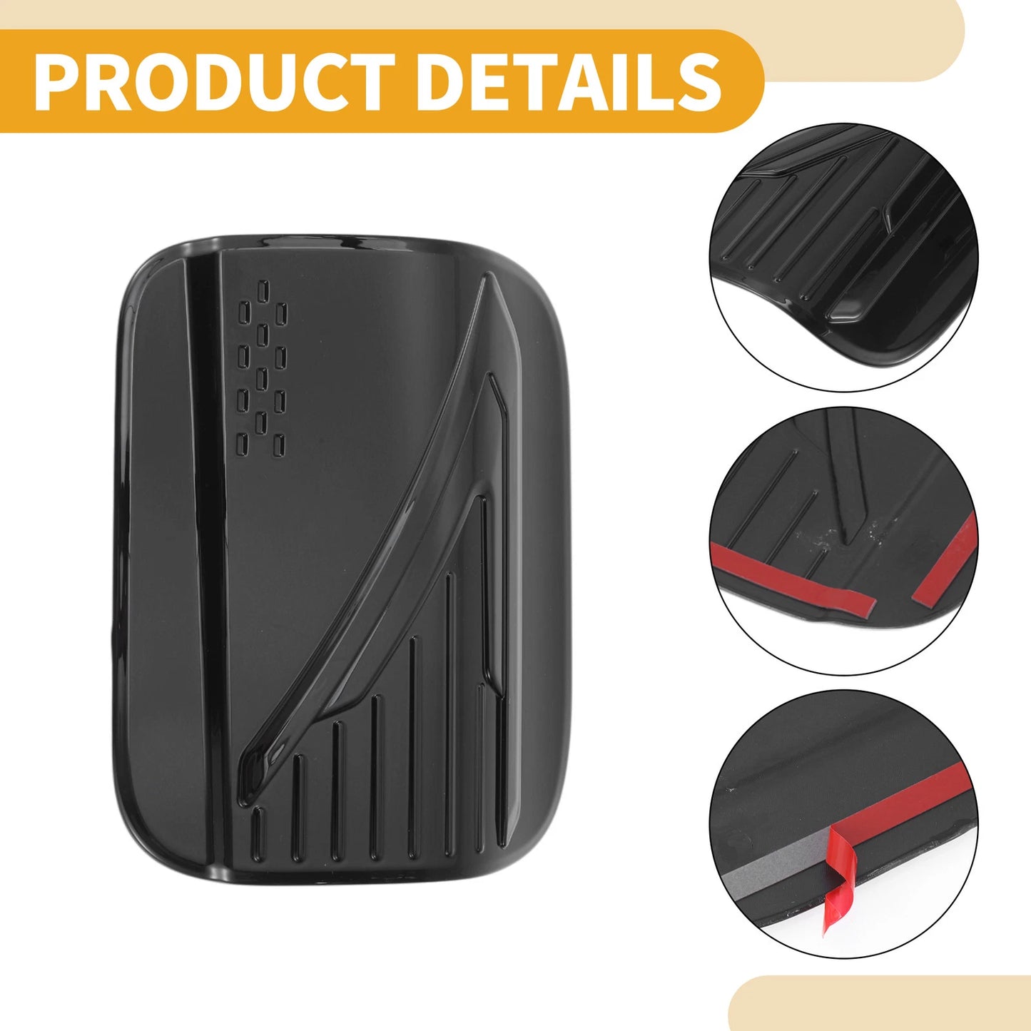 Fuel Tank Door Cap for Toyota Camry (2024-2025) Black Gas Lid