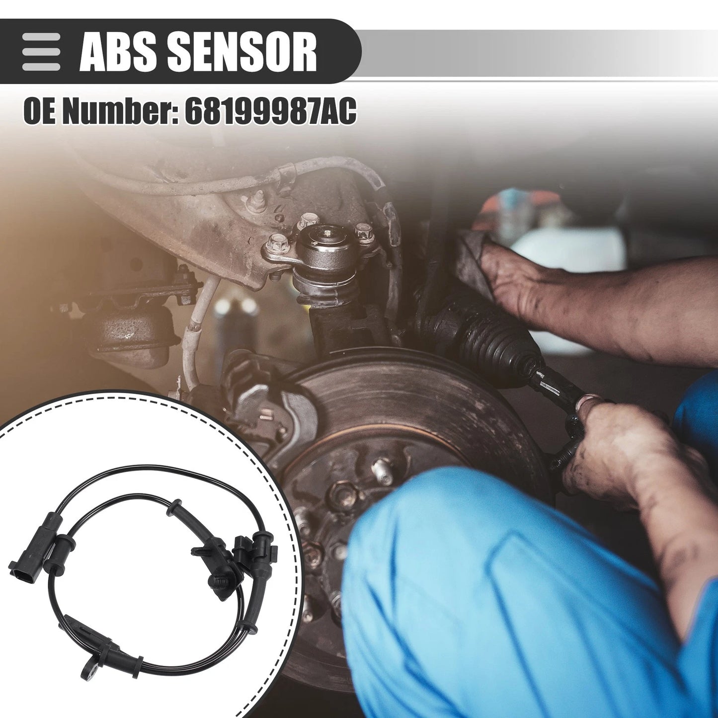 ABS Wheel Speed Sensor for Chrysler 300 (2015-2020) Black