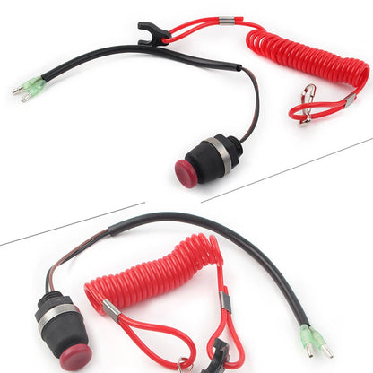 Boat Kill Switch Tether Cord Lanyard for Mercury Tohatsu Outboard Engine