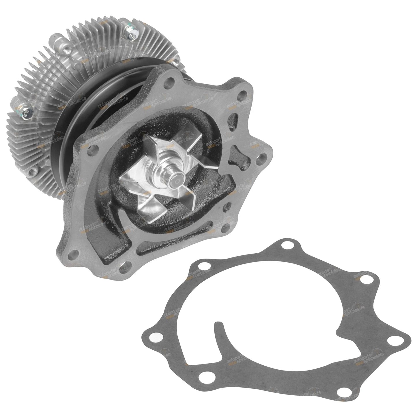Water Pump with Fan Clutch for Nissan Navara D22 4cyl QD32 3.2L Diesel