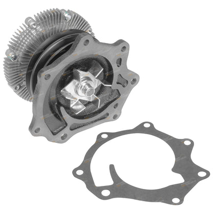 Water Pump with Fan Clutch for Nissan Navara D22 4cyl QD32 3.2L Diesel