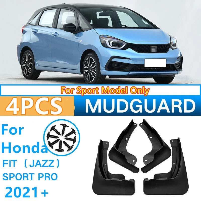 4Pcs Splash Guards Mud Flaps for Honda Fit Jazz Sport Pro