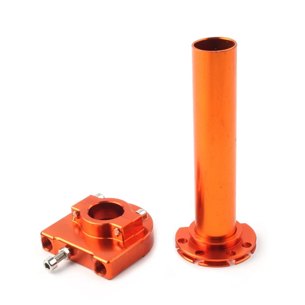 Orange 7/8" Turn Twist Throttle Handle Bar Tube for Motorcycle Universal