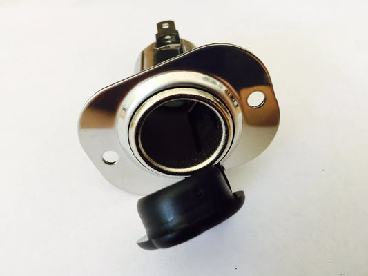 12V Power Socket Stainless Steel Cigarette Lighter Adapter for Boat/Caravan