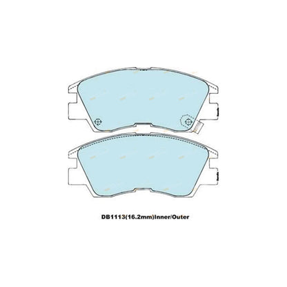 Front Disc Brake Pads Set HD for L300 Starwagon SF SG SH (1986-1994)