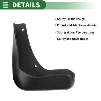 Mud Flaps Splash Guards for Ford Focus Sport 2012-2018 with Mount Accessories