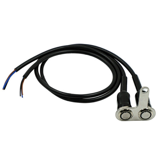 12V Blue LED Motorcycle Switch Waterproof for Handlebar