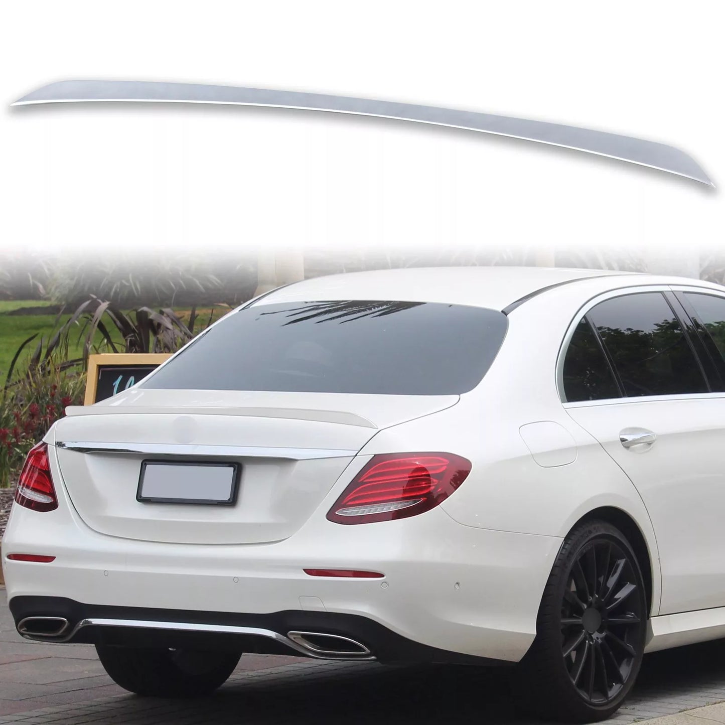 ABS Boot Spoiler for Mercedes Benz W213 Iridium Silver (2017-2023)