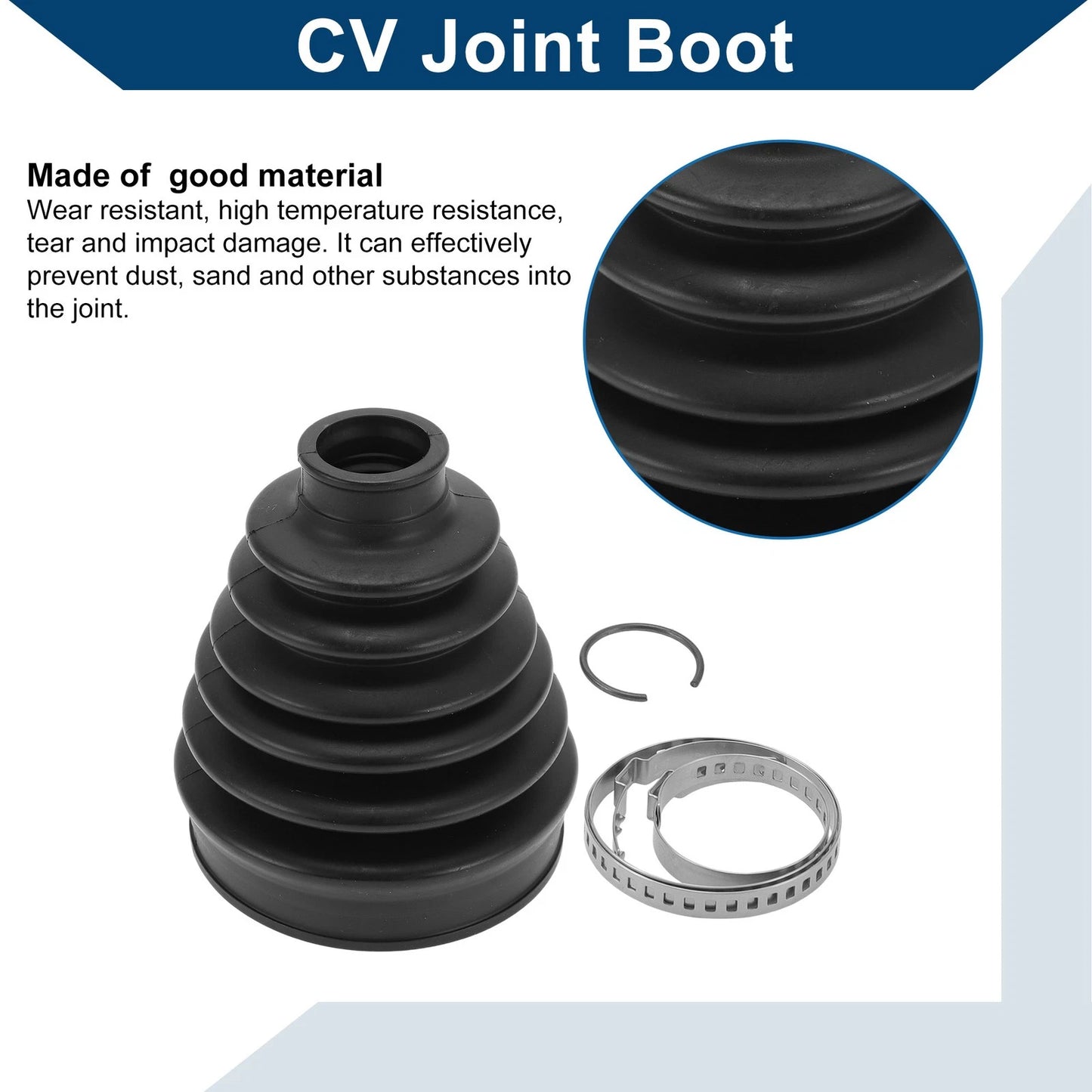 Outer CV Joint Boot Kit w/ Clamps for Land Rover LR3 (2005-2009)