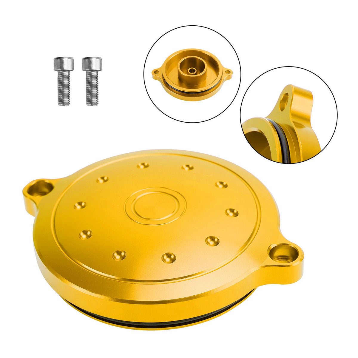 Cylinder Head Side Cover Protector Gold for Honda CT125, Cub110, Grom (2021-2023)