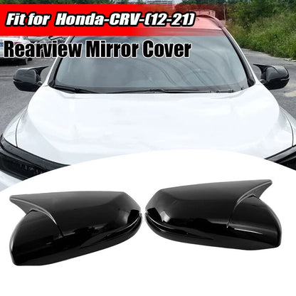 Glossy Black Side Rear View Mirror Cover Caps for Honda CR-V (2012-2021)