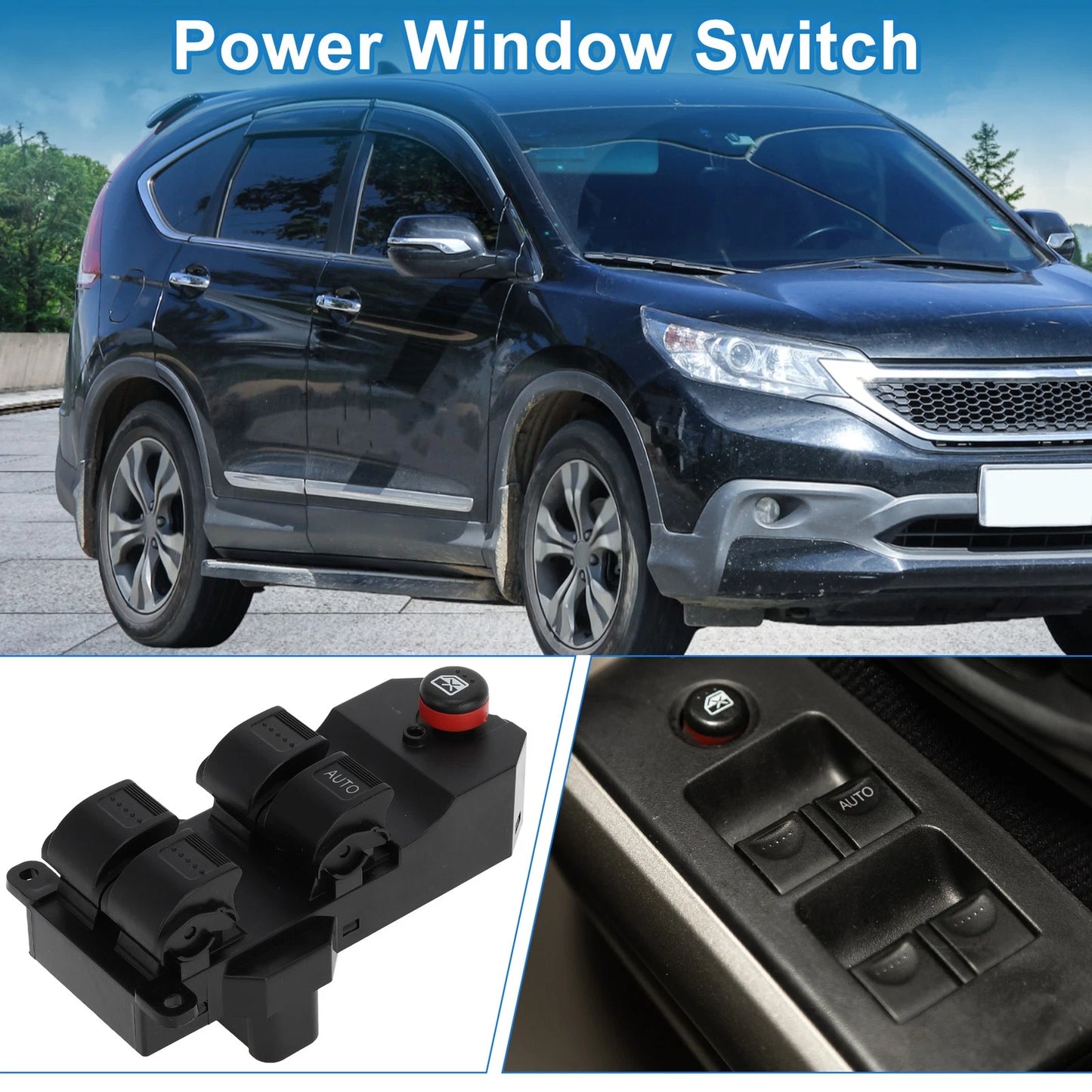 Front Right Power Window Switch for Honda Fit, CR-V (2007-2023)