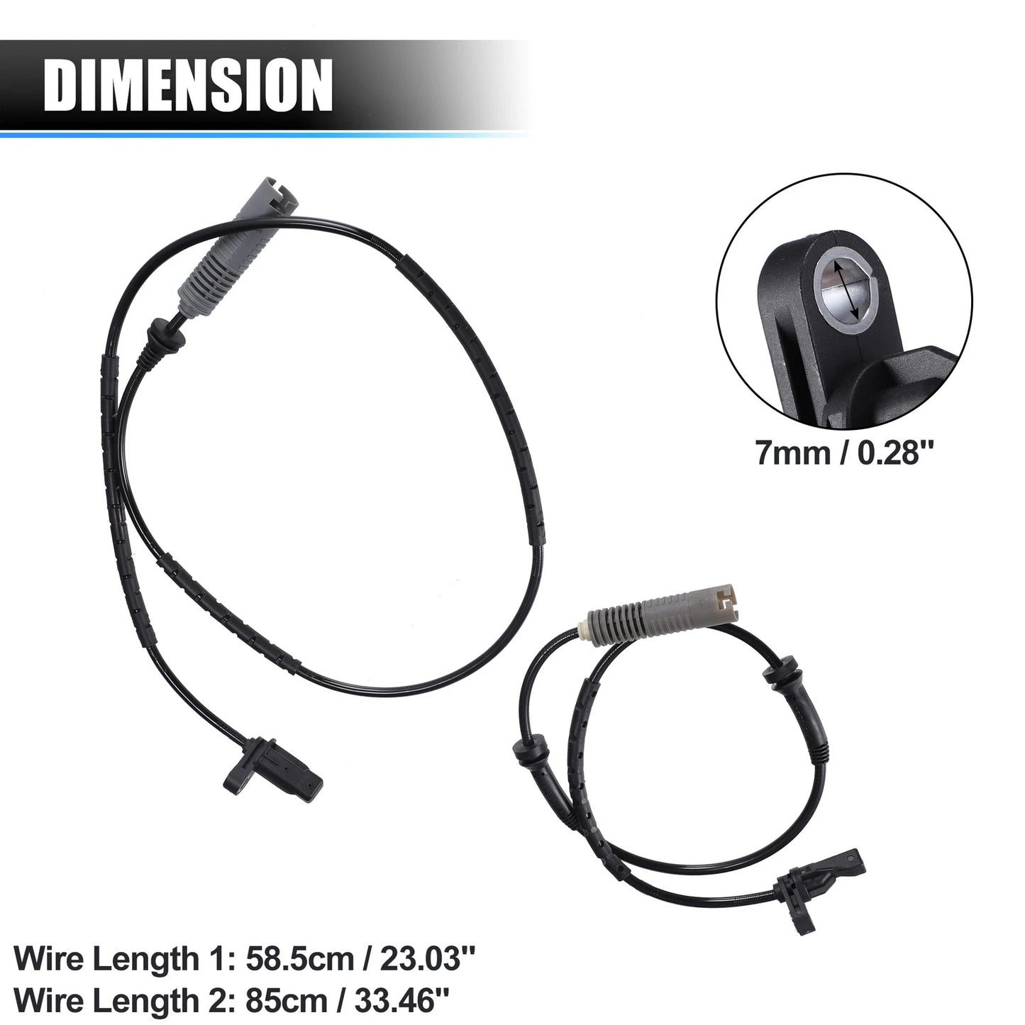 4 x ABS Wheel Speed Sensors for BMW 125i (2008-2013)