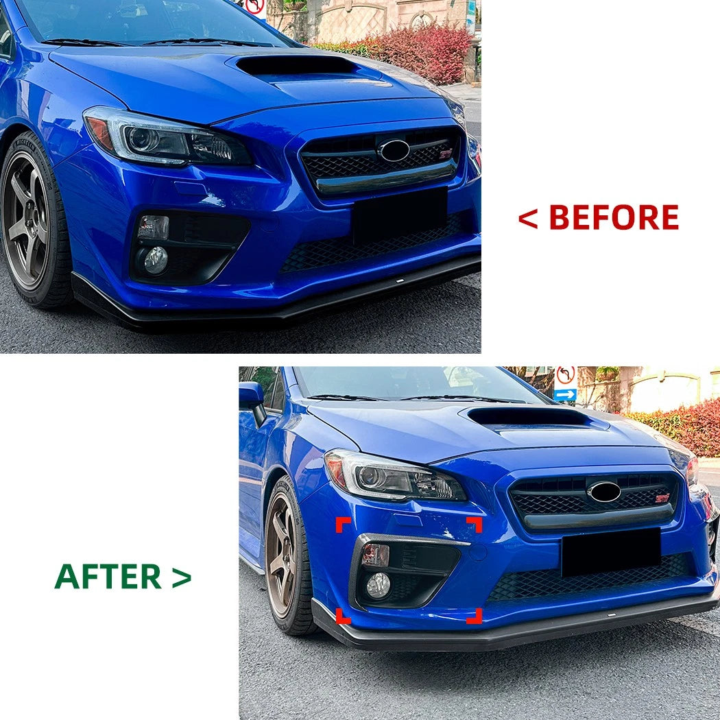Front Bumper Side Fin C Canards Splitter for Subaru WRX STI VA (2014–2016)