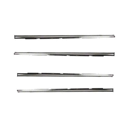 Weatherstrip Door Belt Chrome Set 4 Fits Honda Civic EG 4D Sedan 1992-95 D06