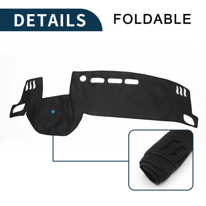 Dashboard Cover Mat for Nissan X-Trail T33 (2022-2024) Black 1 Set