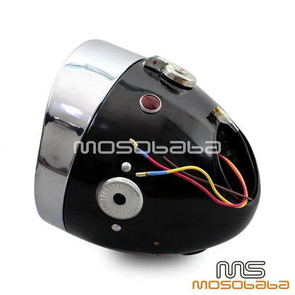 Retro Visor Headlight for BMW M1 M72 R75 R71 KS750 Dnepr Ural Sidecar