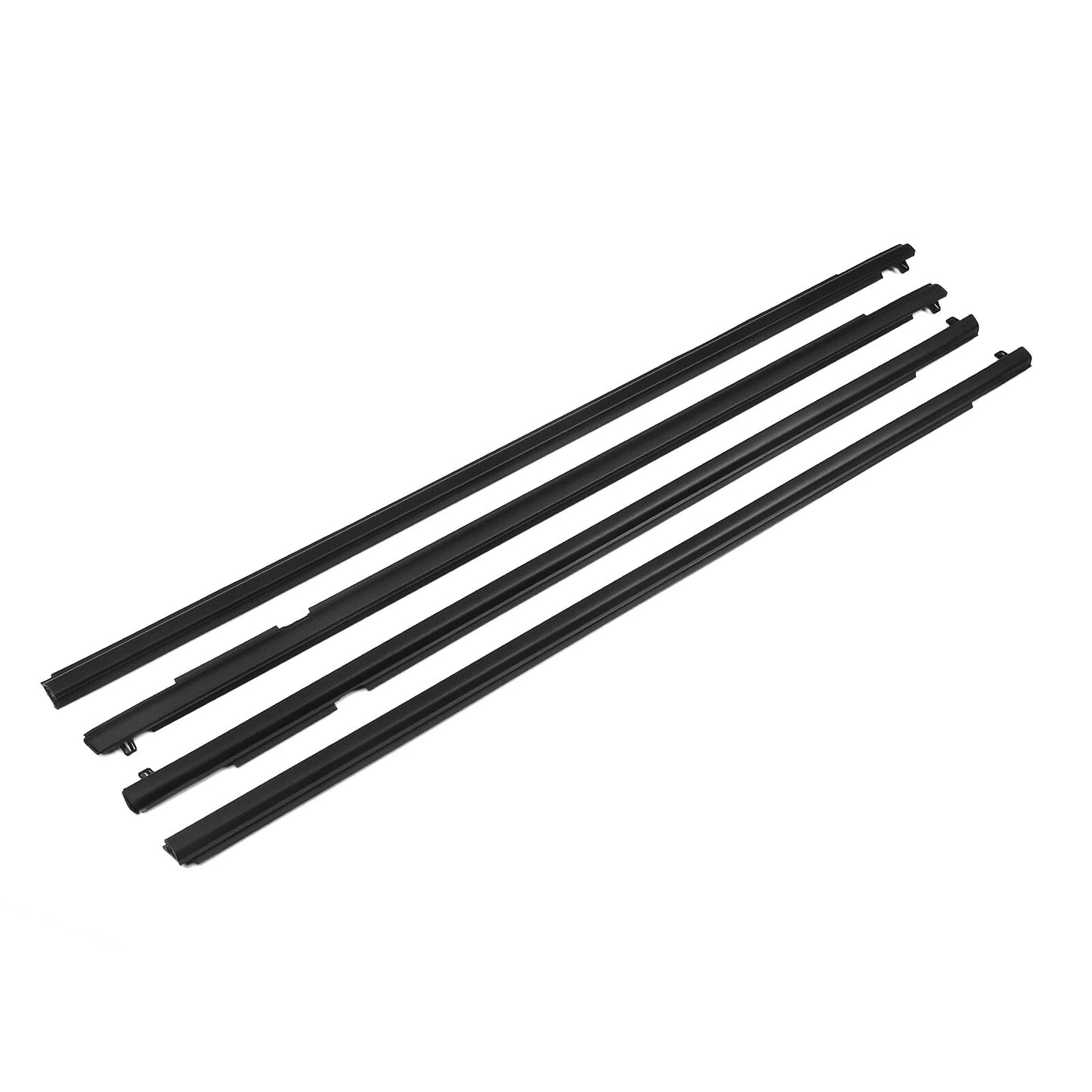 Window Belt Weatherstrips for Mazda 3 BK Sedan (2004-2009) 4 x Black