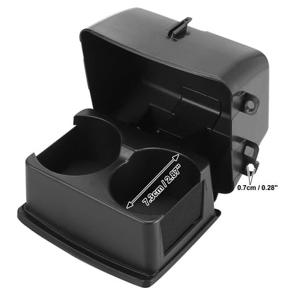 Car Rear Seat Cup Holder for Ford Explorer (2016-2018) - Black, Durable Design