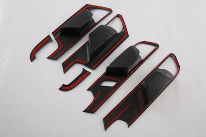 Inner Door Handle Bowl Lid Cover Trim for 2023-2024 Mazda CX-50 Carbon Fiber