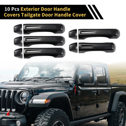 Set Door Tailgate Handle Cover for Jeep Gladiator (2020-2023)