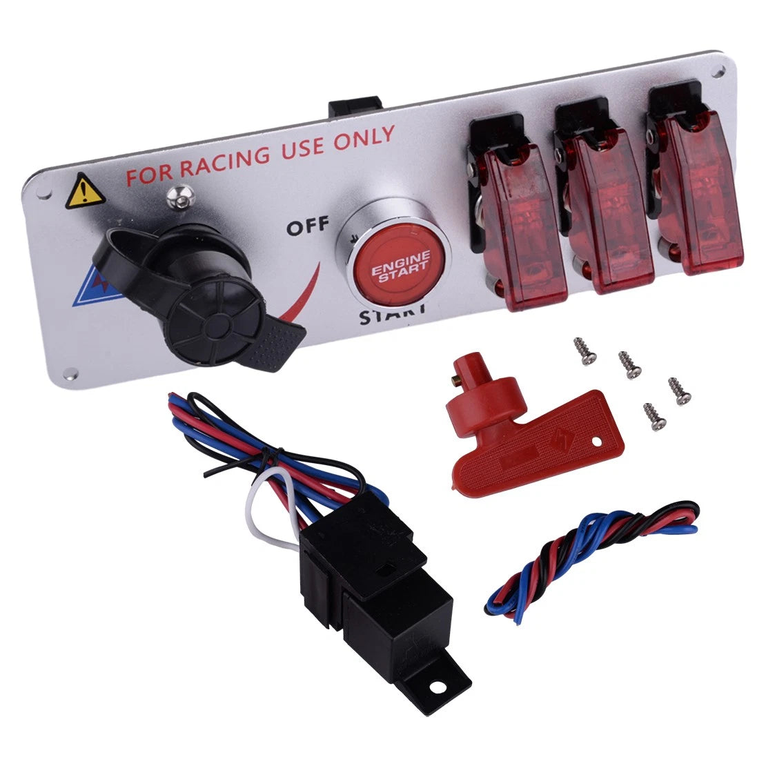 1x Ignition Switch Starter Panel Engine Push Button Toggle Switch for Car