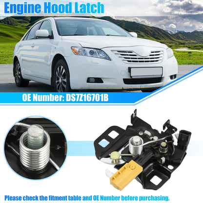 Hood Latch Lock Front Left for Ford Fusion (2013-2018) Black