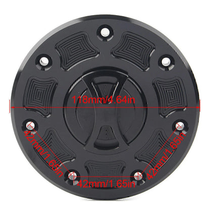Fuel Gas Tank Cap Cover for Kawasaki Ninja 500, ZX-6, ZX-7, ZX-9, ZRX-1100 (1994-2003)