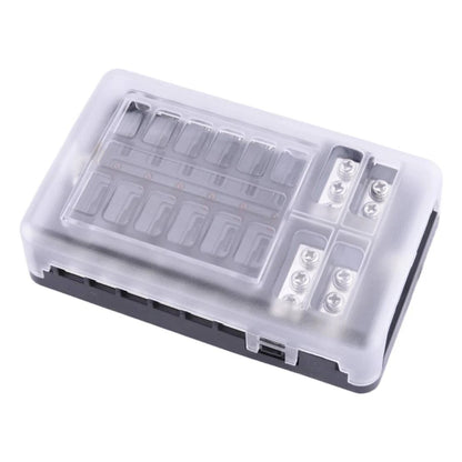12-Way ATO ATC Fuse Box Holder Kit for Car Boat (Compatible with Various Models)