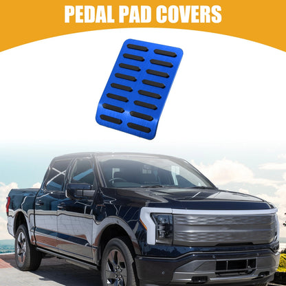 Foot Rest Pedal Cover Pad for Ford F-150 (2015-2023) Black Blue
