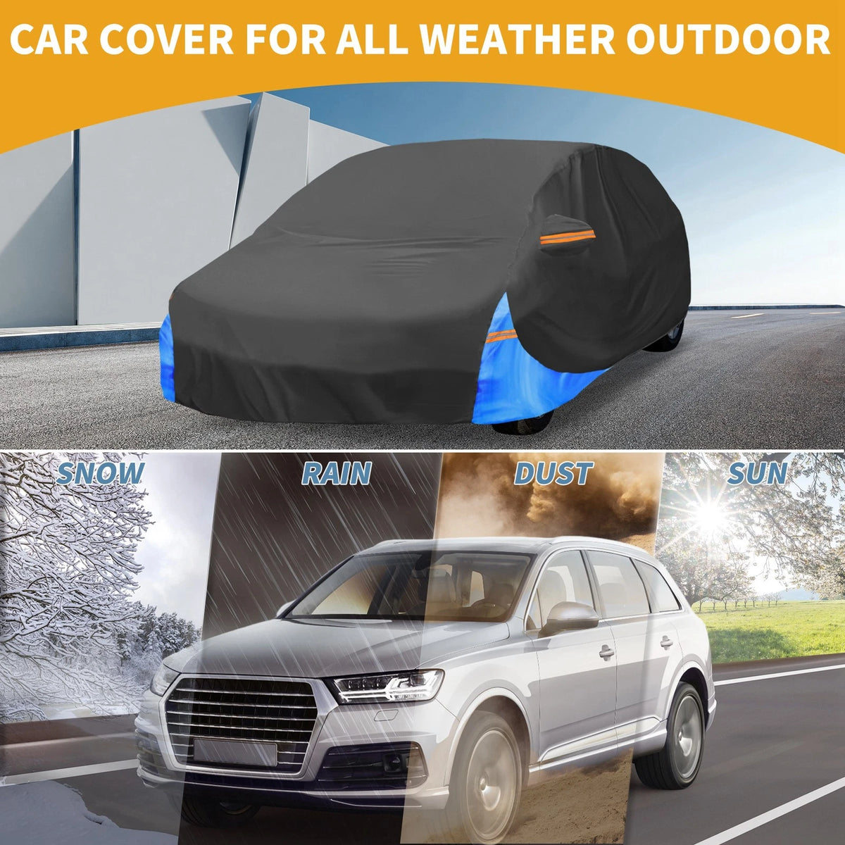 Waterproof All Weather Car Cover for Ford Fiesta