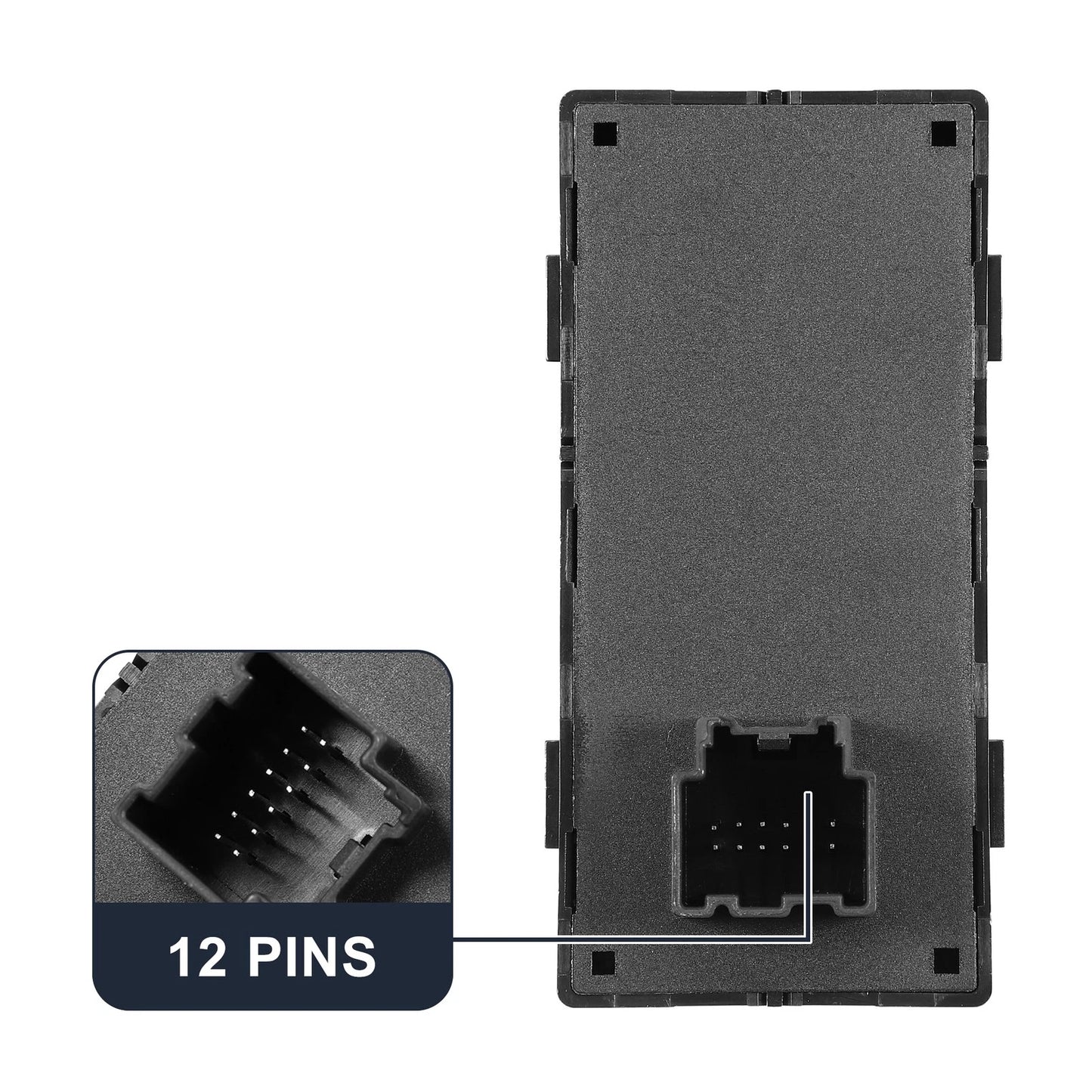 Front Left Door Window Switch for Chevrolet Black Plastic