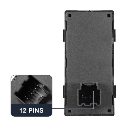Front Left Door Window Switch for Chevrolet Black Plastic