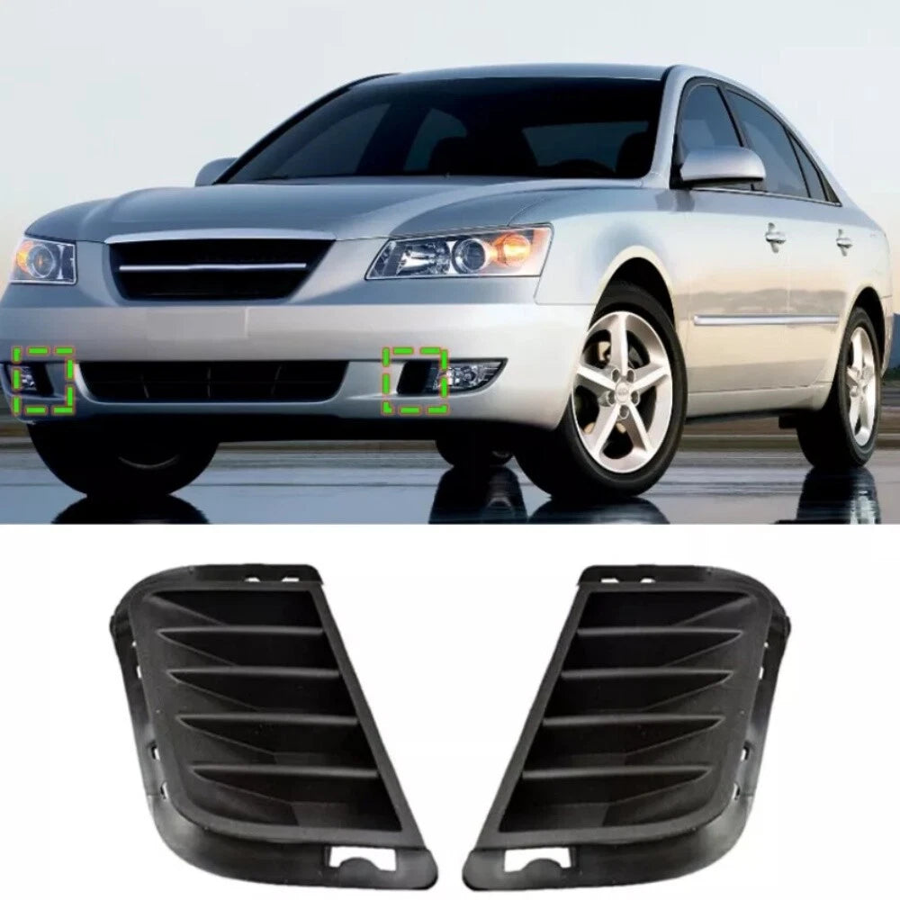 Front Bumper Fog Light Grille Covers for Hyundai Sonata (2006-2008)